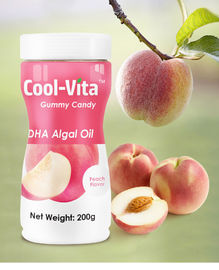 Kundenspezifische Formel-Pektin-Fruchtgelees, Algenöl Gummies des Pfirsich-Aroma-DHA für Erwachsene
