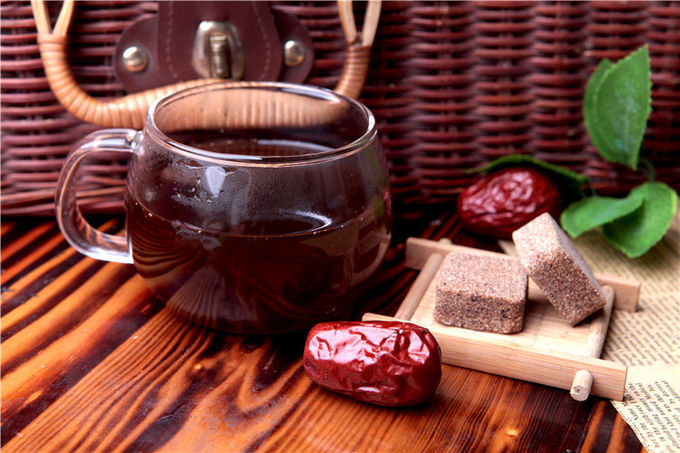 Das Rot-Dattel-Tee der diätetischen festen Getränk-Frauen mit Esel-Fell-Gelatine