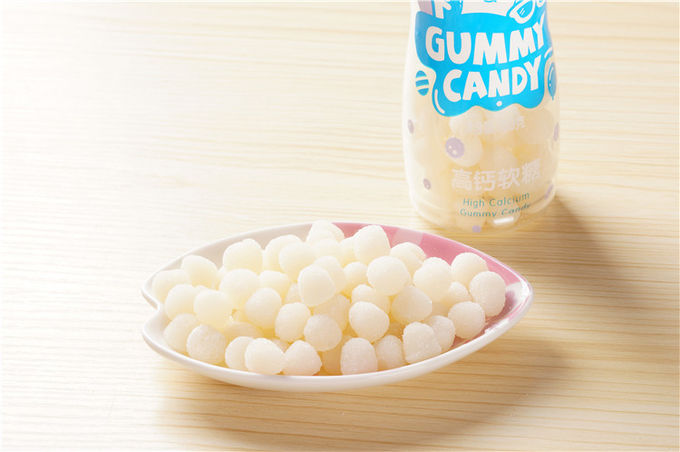 Erdbeeraroma-kaubares Kalzium Gummies für die Kleinkind-Tropfen geformt