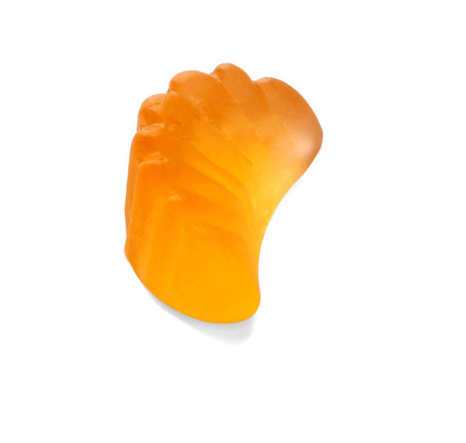 Orange Aroma scherzt gummiartige gummiartige Bonbons des Vitamin-Frucht geformte Halal strengen Vegetariers